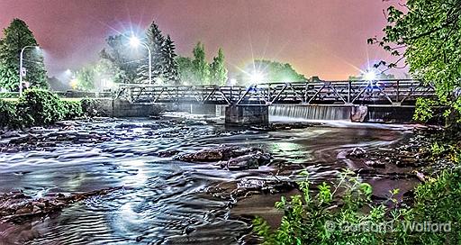 Confederation Drive Bridge At Night_P1130514-6.jpg - Photographed along the Rideau Canal Waterway at Smiths Falls, Ontario, Canada.